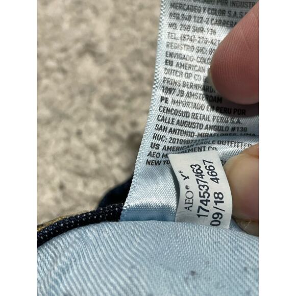 American Eagle Original Straight Jeans Mens Size 33 x 32.5 Next Level Flex Blue - Picture 12 of 15